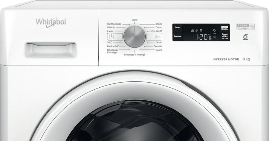 Lave-linge Hublot 9 kg Reconditionné WHIRLPOOL FFSPL9269WFR