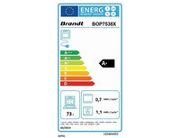 Four Chaleur Tournante 73 L Reconditionné BRANDT BOP7538X