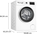 Lave-linge Hublot 8 kg Reconditionné BOSCH WAN2827TFR