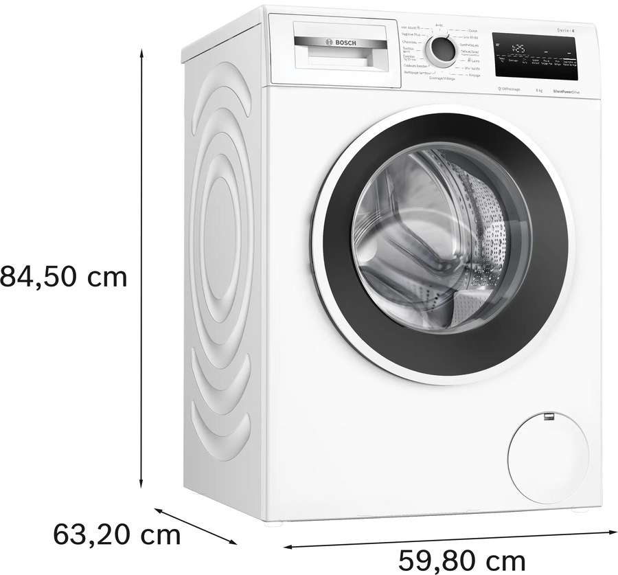 Lave-linge Hublot 8 kg Reconditionné BOSCH WAN2827TFR