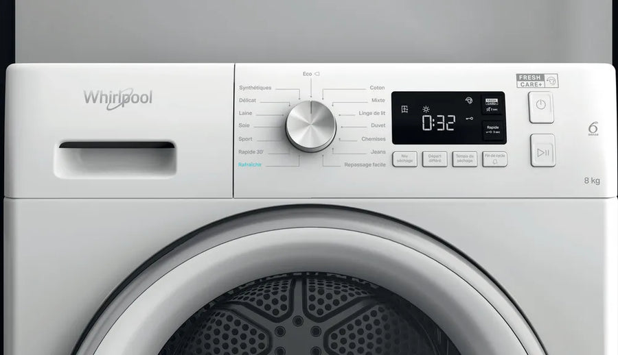 Seche-linge Pompe à Chaleur 8 kg Reconditionné WHIRLPOOL FFTM1182WSFRR