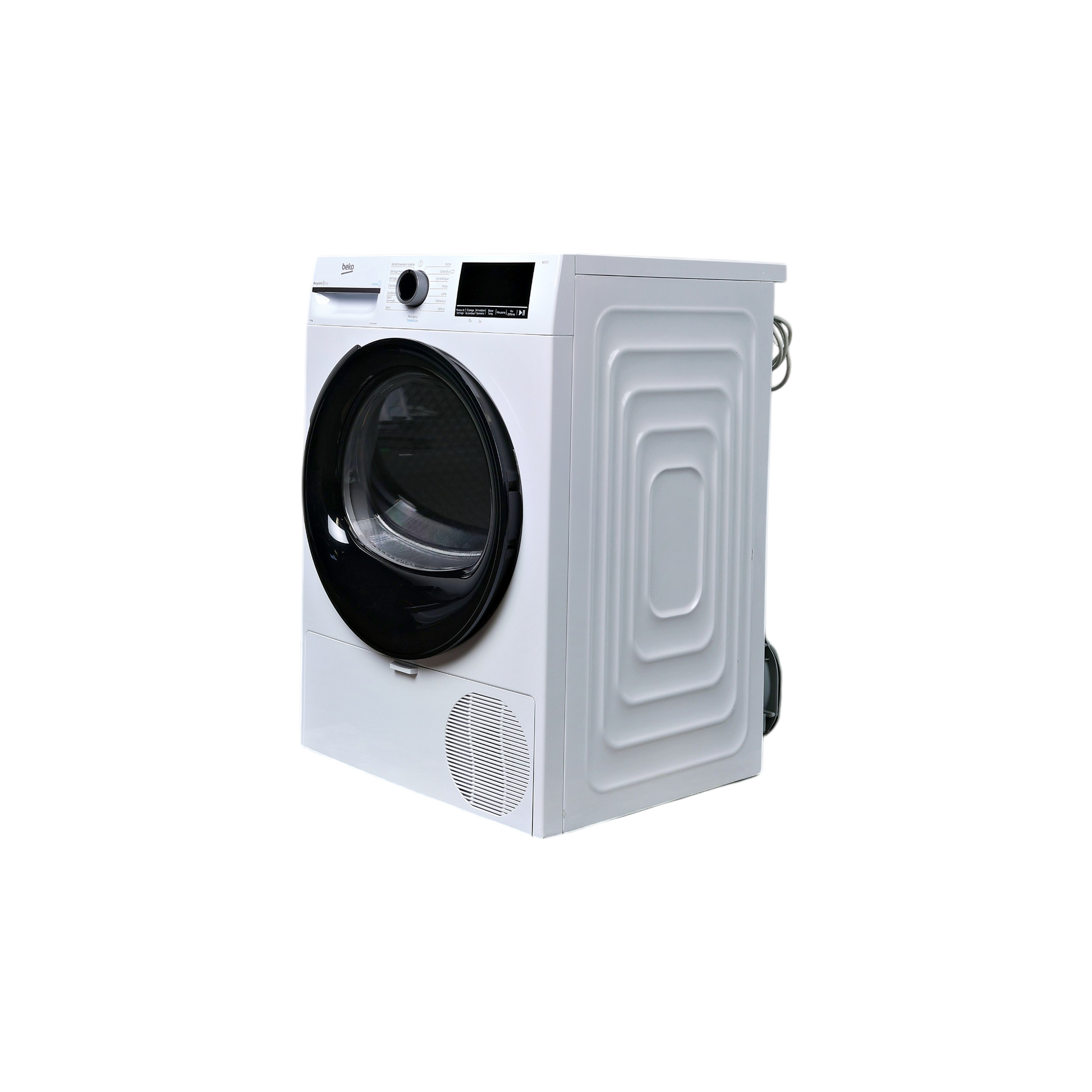Seche-Linge Pompe À Chaleur 8 kg Reconditionné BEKO D3H28493W : vue du côté gauche