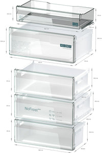 Réfrigérateur Avec Congélateur 440 Litres Reconditionné SIEMENS KG49NVIAG