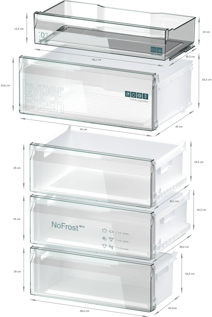 Réfrigérateur Avec Congélateur 440 Litres Reconditionné SIEMENS KG49NVIAG