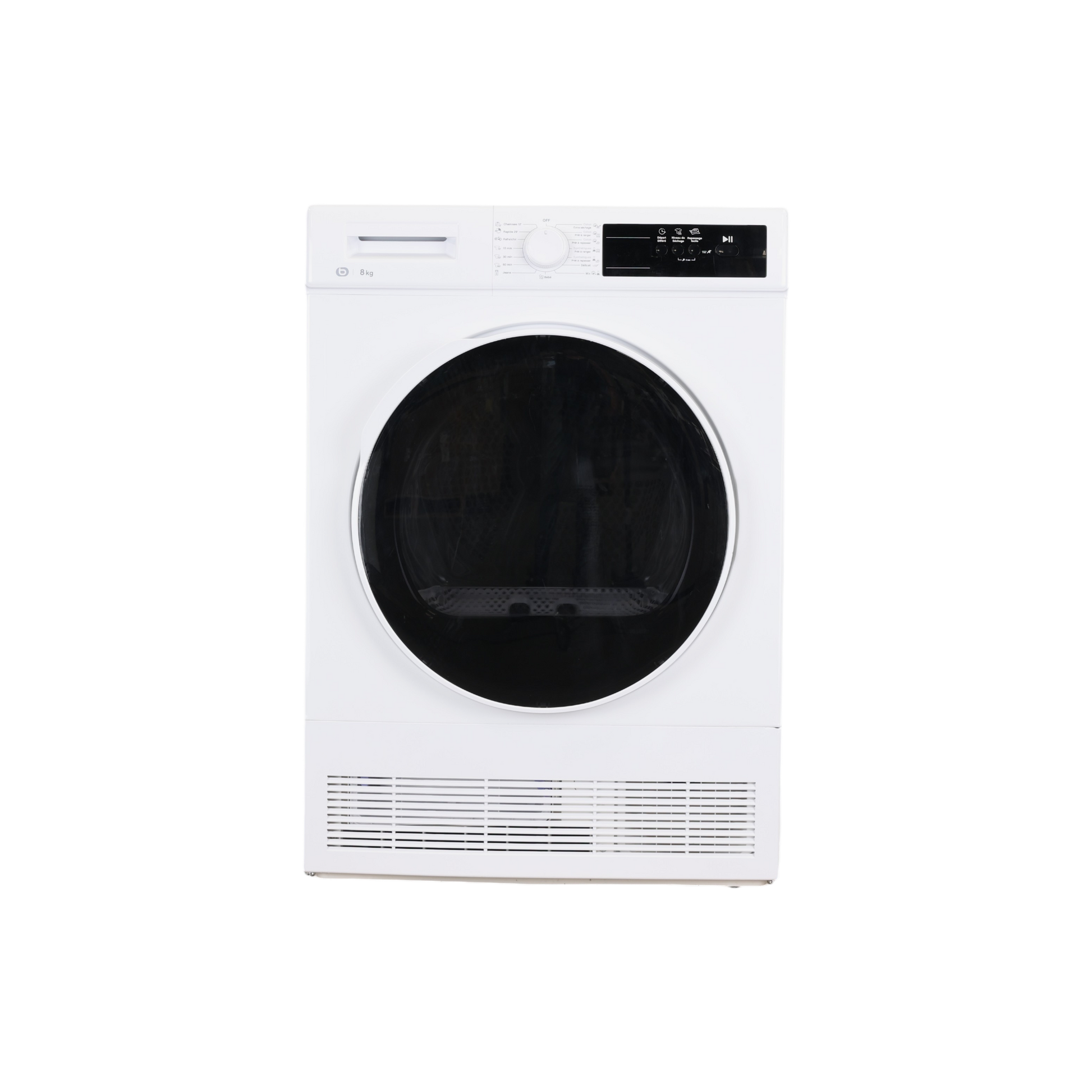 Seche-Linge Condensation 8 kg Reconditionné ESSENTIEL B ESLC8-6B : vue de face