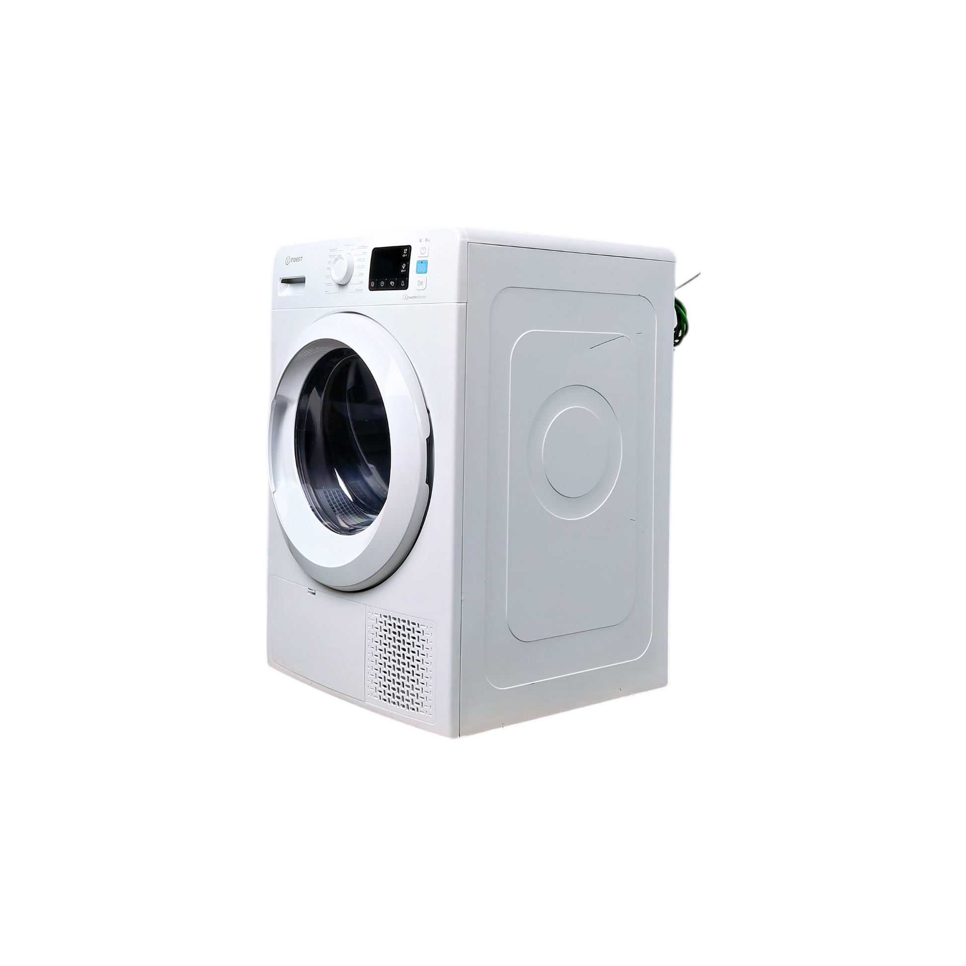 Seche-Linge Pompe À Chaleur 8 kg Reconditionné INDESIT YTM1182XFR : vue du côté gauche