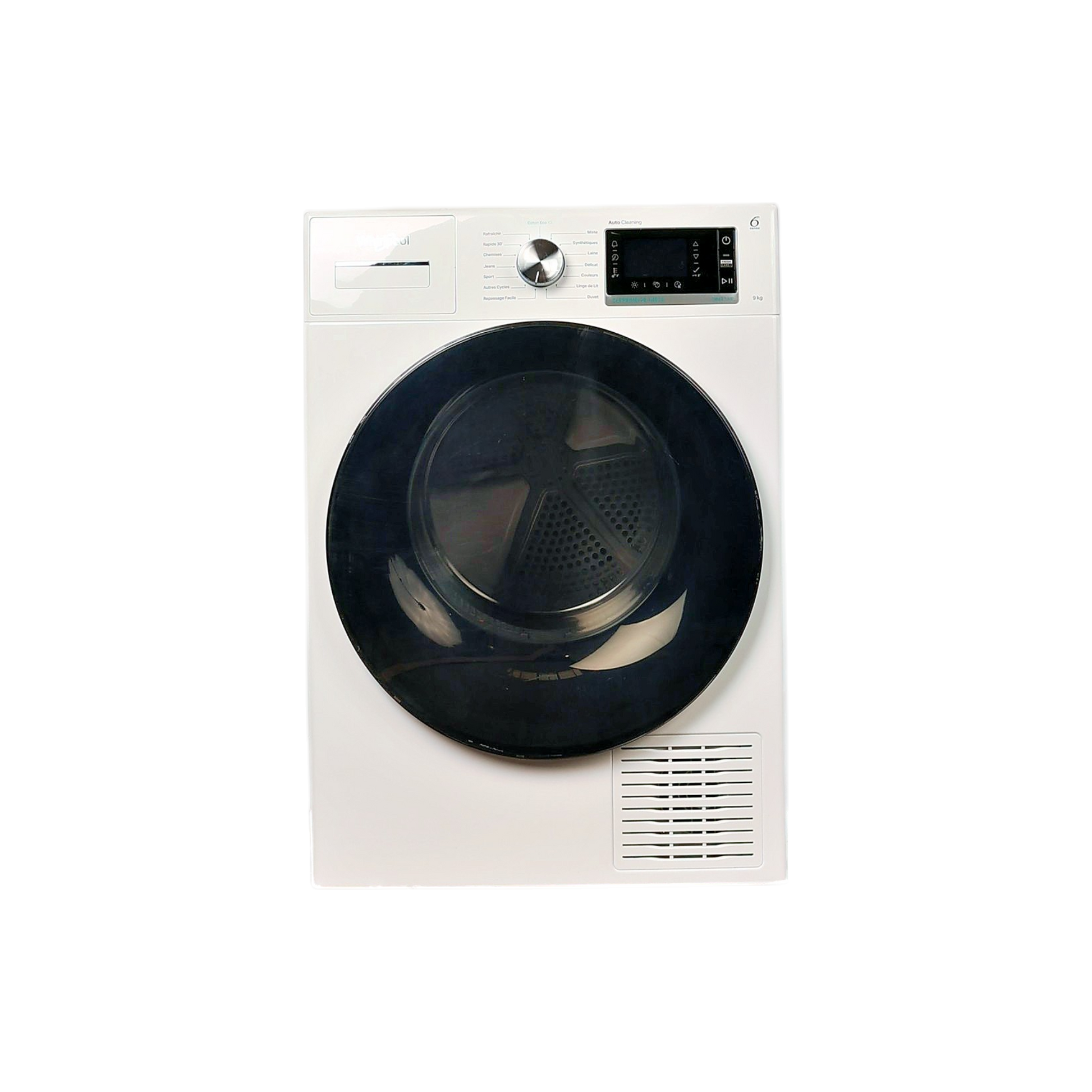 Seche-Linge Pompe À Chaleur 9 kg Reconditionné WHIRLPOOL W7D93WBFR : vue de face