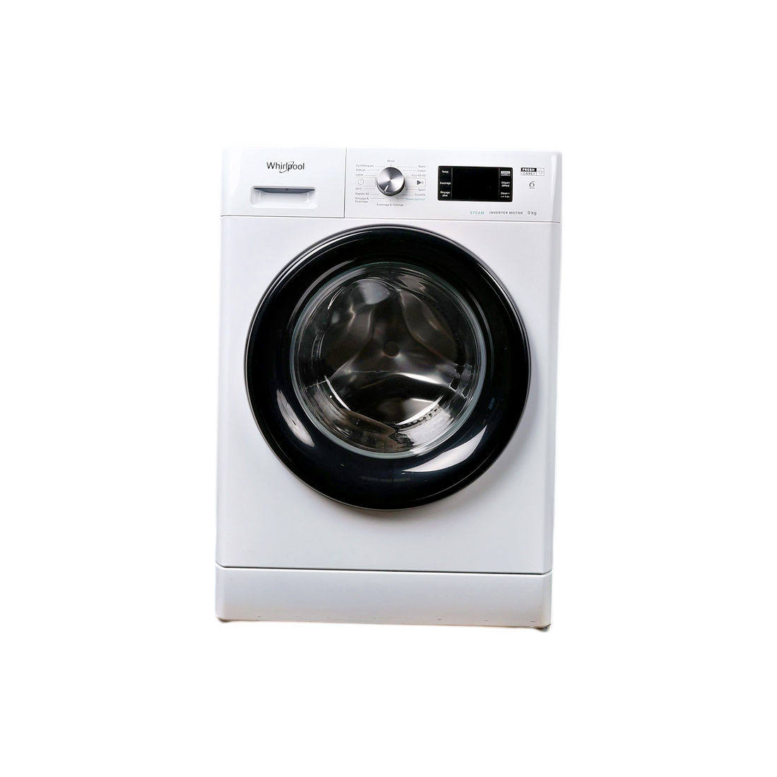 Lave-Linge Hublot 9 kg Reconditionné WHIRLPOOL FFBP9469BVFR : vue de face