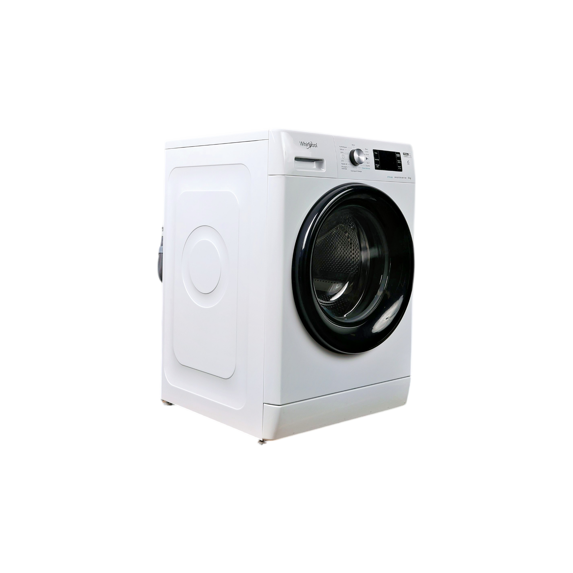 Lave-Linge Hublot 9 kg Reconditionné WHIRLPOOL FFBP9469BVFR : vue du côté droit