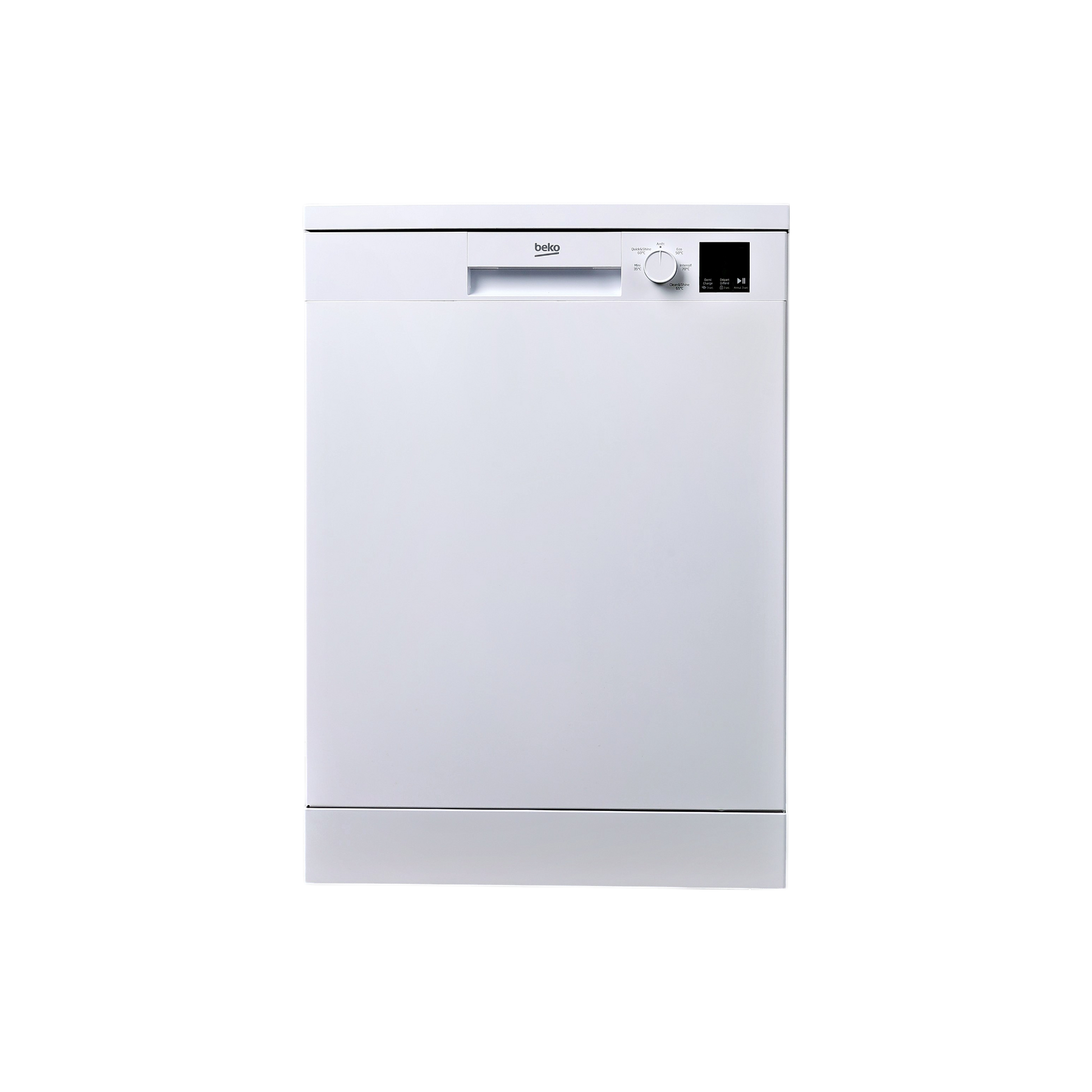 Lave-Vaisselle Pose Libre 13 Cvts Reconditionné BEKO TDFV15315W : vue de face