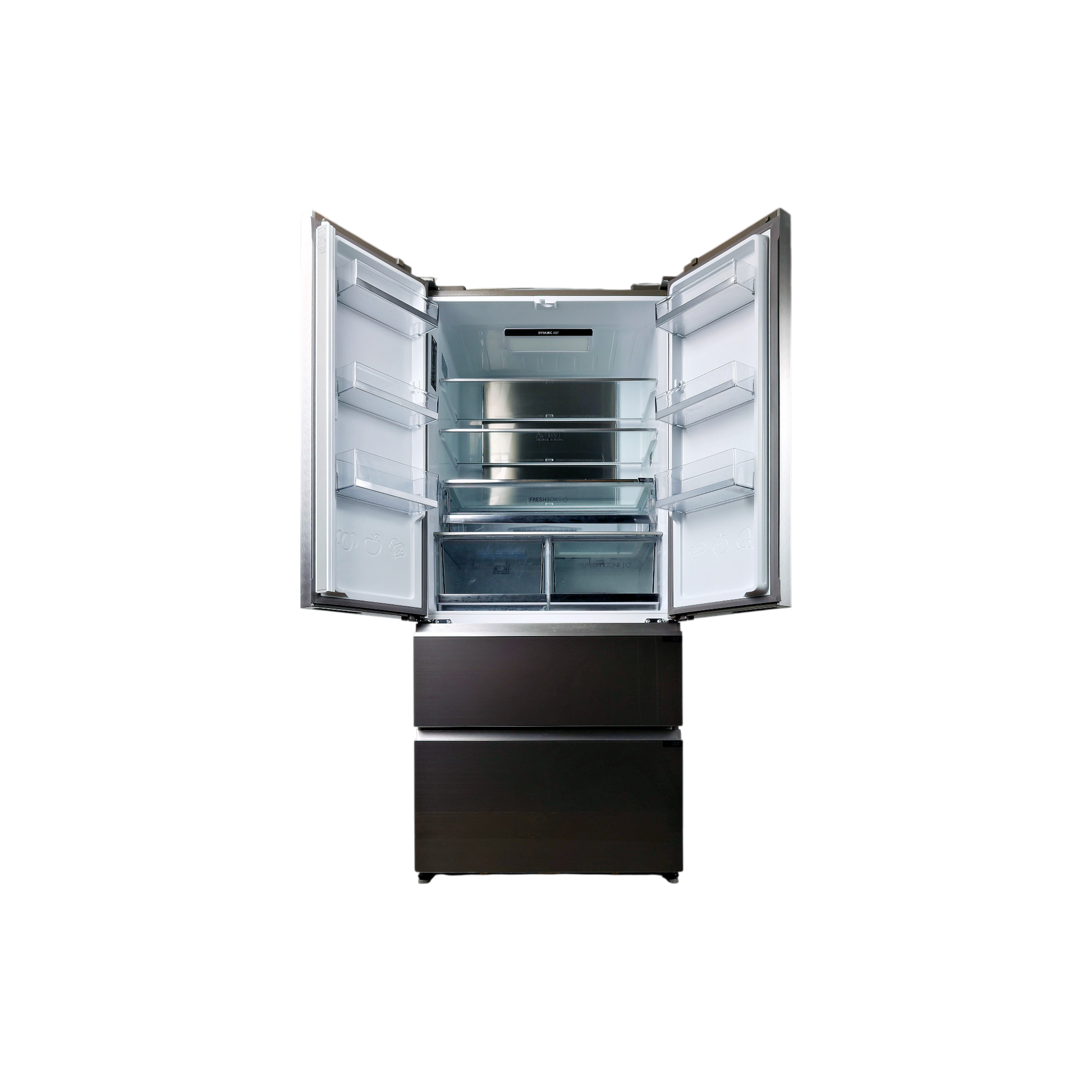 Réfrigérateur Multi-Portes 539 L Reconditionné HAIER HB18FGSAAA : vue de l'intérieur