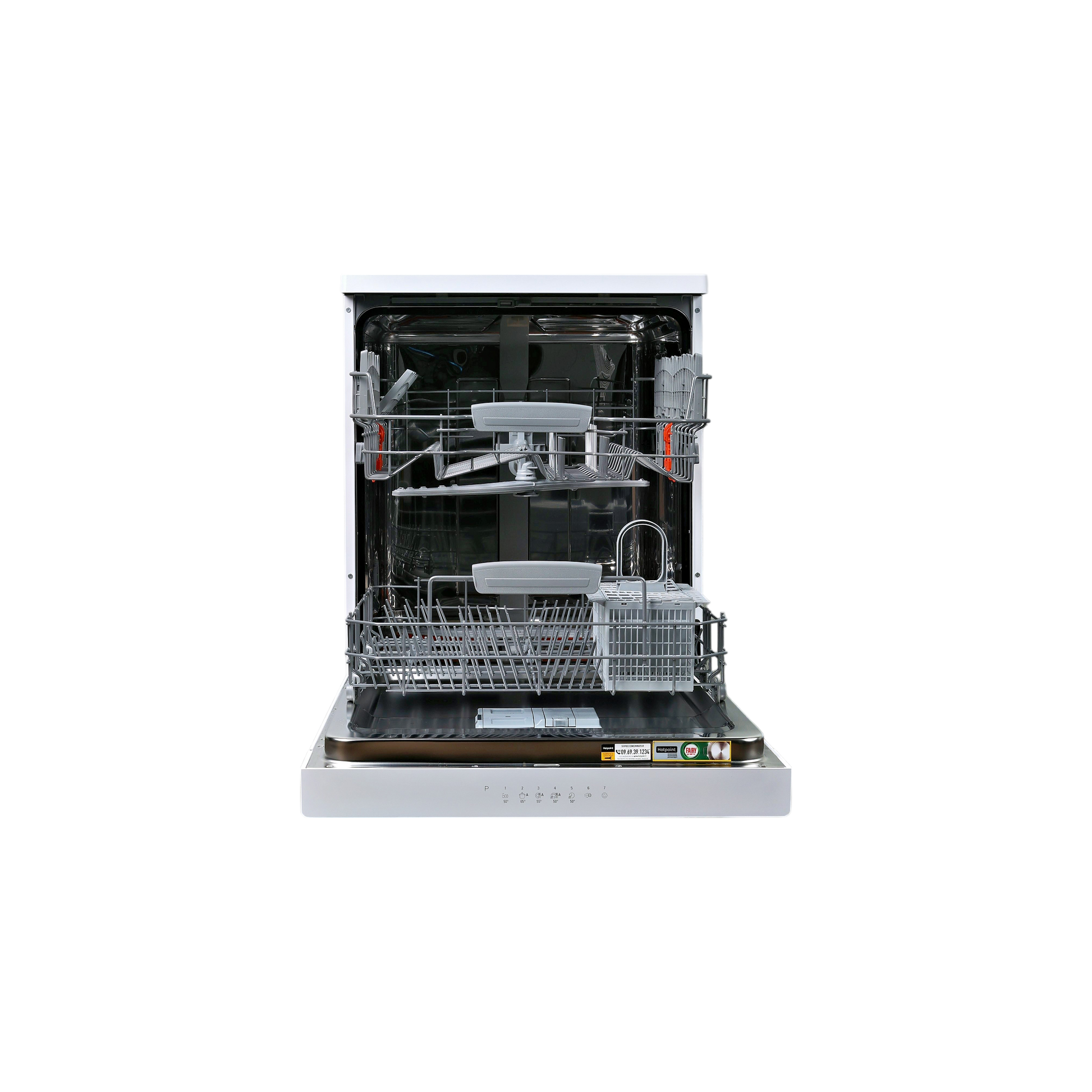 Lave-Vaisselle Pose Libre 14 Cvts Reconditionné HOTPOINT HFC3C34W : vue de l'intérieur