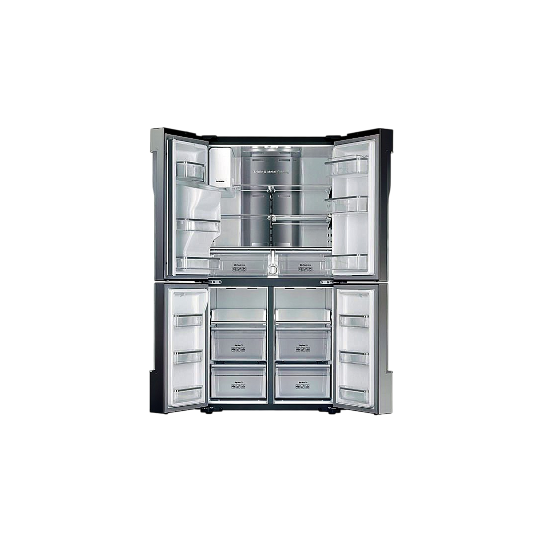 Réfrigérateur Multi-Portes 462.5 L Reconditionné SAMSUNG RF56J9040SR : vue de l'intérieur