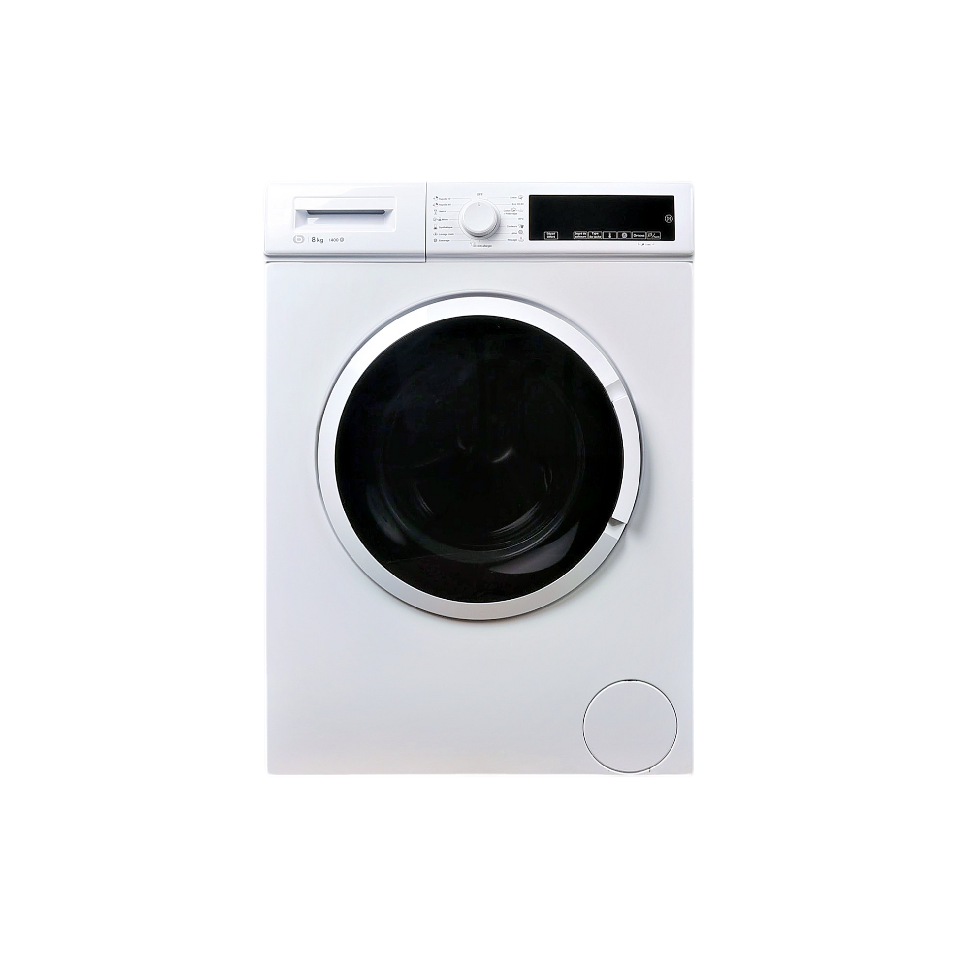 Lave-Linge Hublot 8 kg Reconditionné ESSENTIEL B ELF814-3B : vue de face