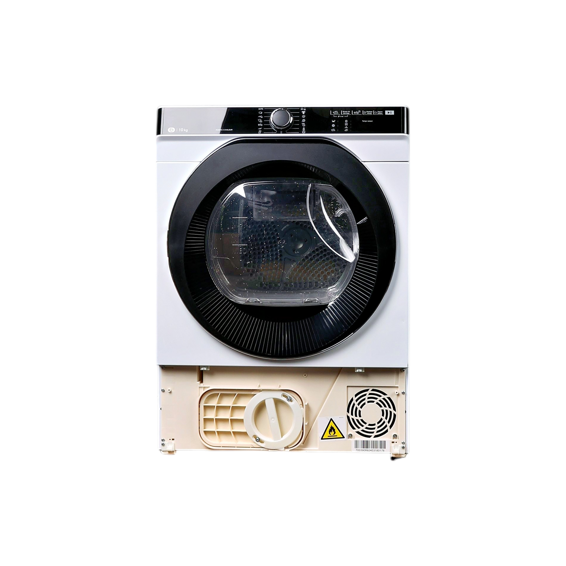 Seche-Linge Pompe À Chaleur 10 kg Reconditionné ESSENTIEL B ESLHP10-2B : vue de face
