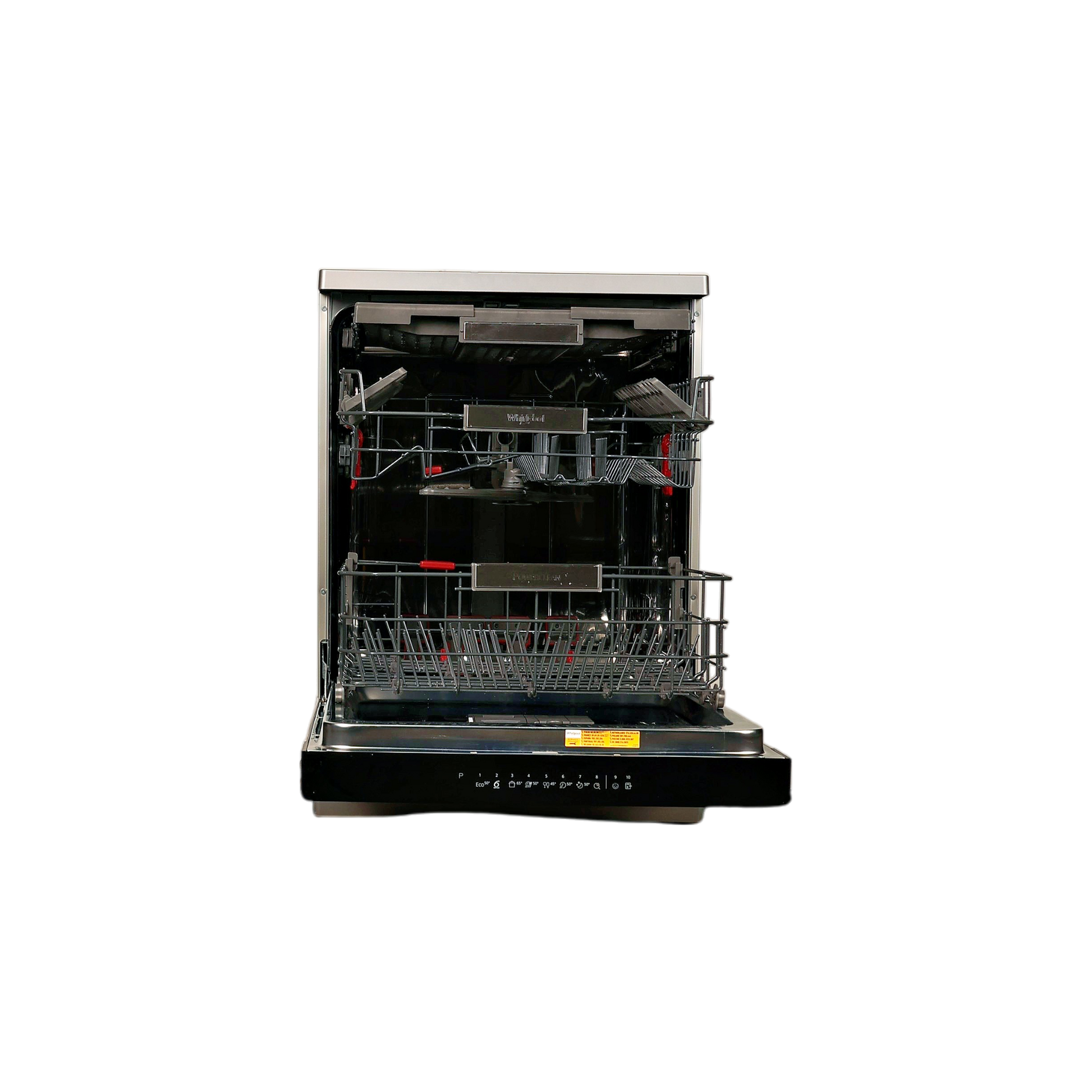 Lave-Vaisselle Pose Libre 14 Cvts Reconditionné WHIRLPOOL WFO3O41PLX : vue de l'intérieur