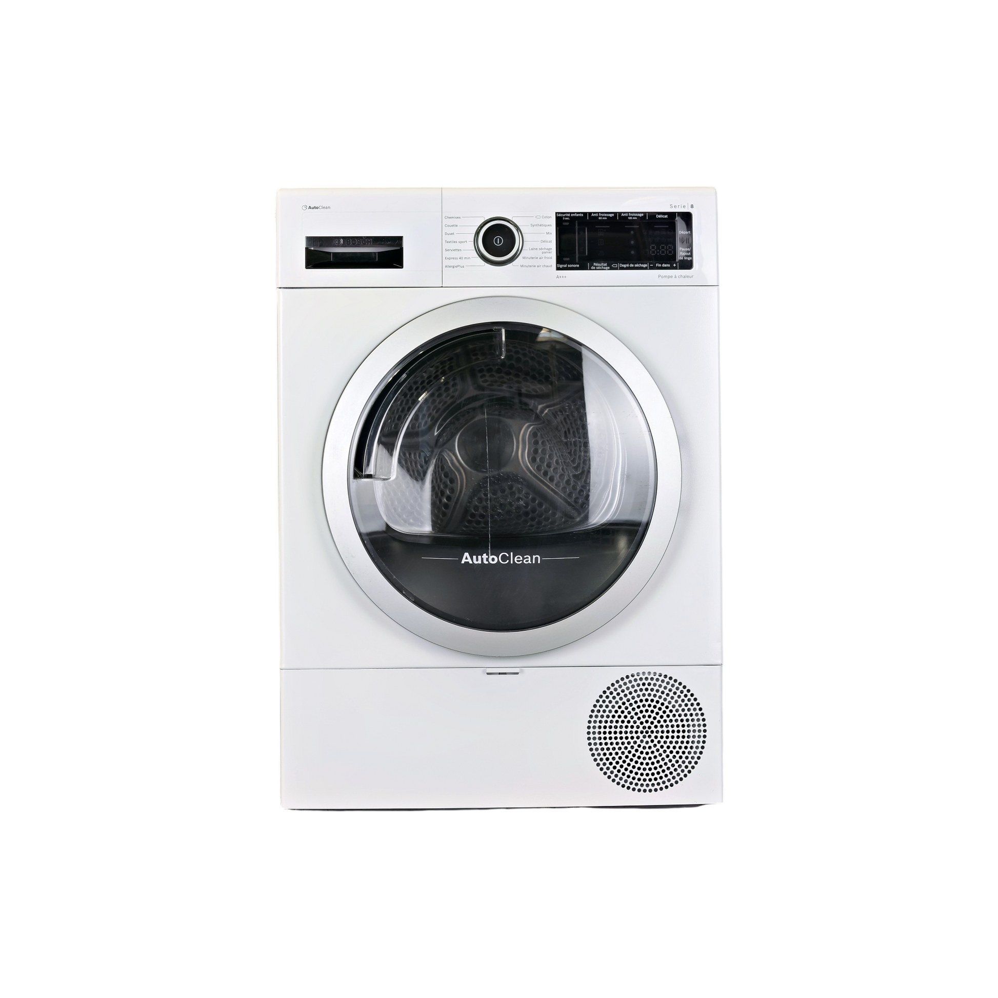 Seche-Linge Pompe À Chaleur 9 kg Reconditionné BOSCH WTX87M09FF : vue de face