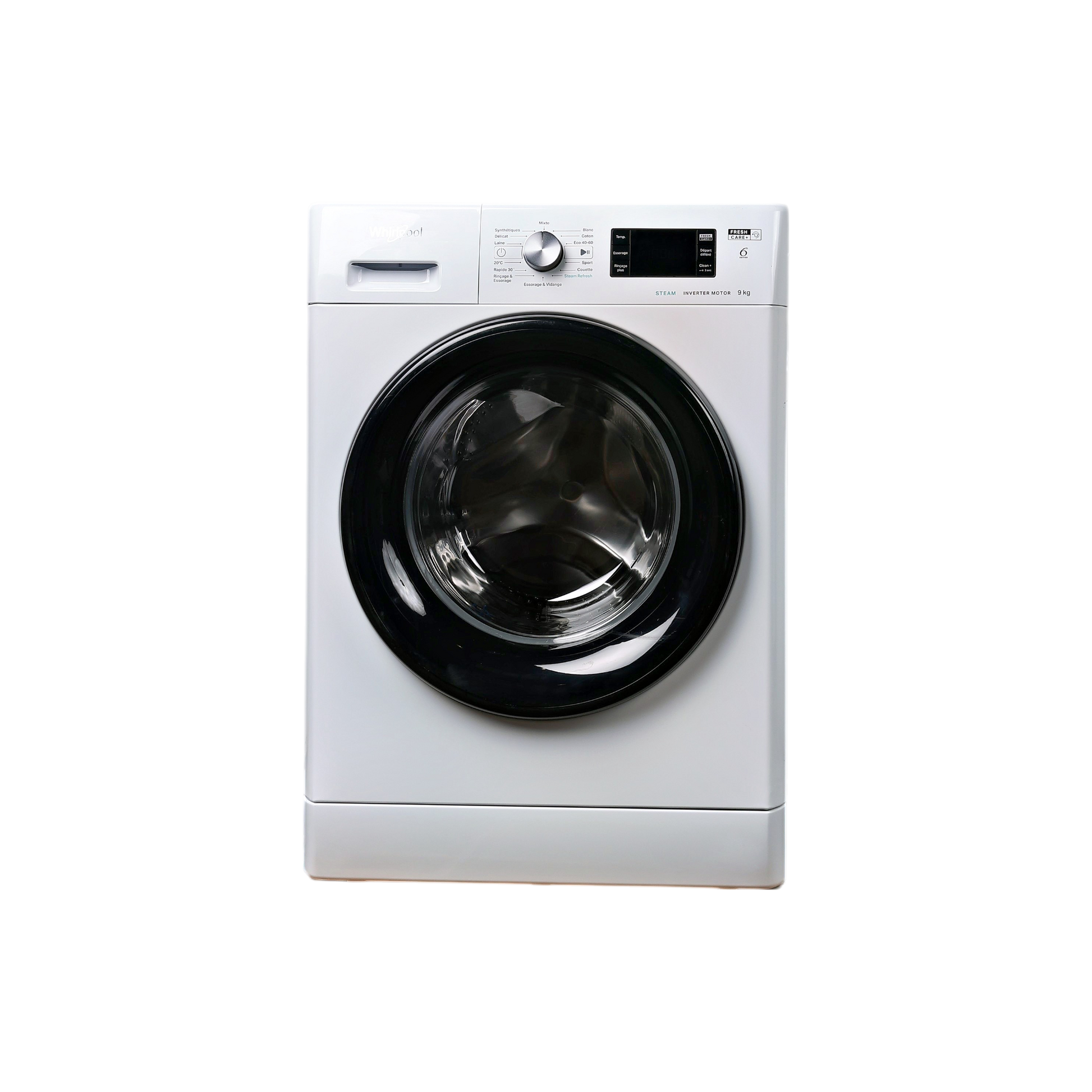 Lave-Linge Hublot 9 kg Reconditionné WHIRLPOOL FFBP9489BVFR : vue de face