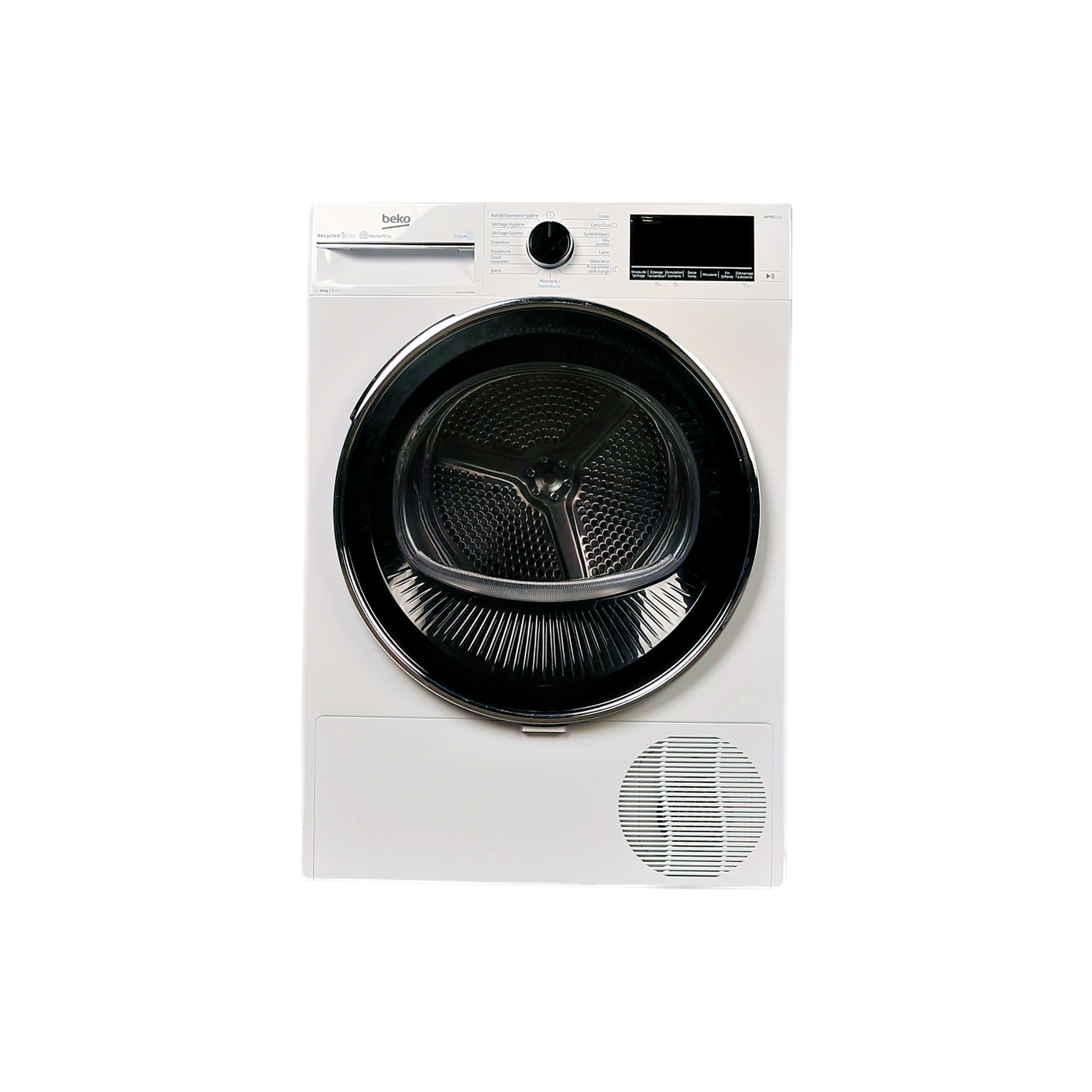 Seche-Linge Pompe À Chaleur 10 kg Reconditionné BEKO B5T4102409W : vue de face