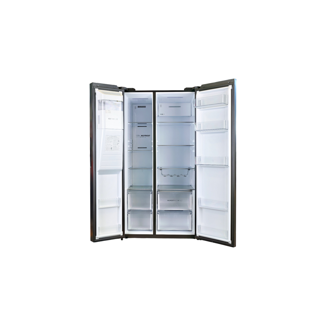 Réfrigérateur Américain 601 L Reconditionné HAIER HSW59F18EIPT : vue de l'intérieur