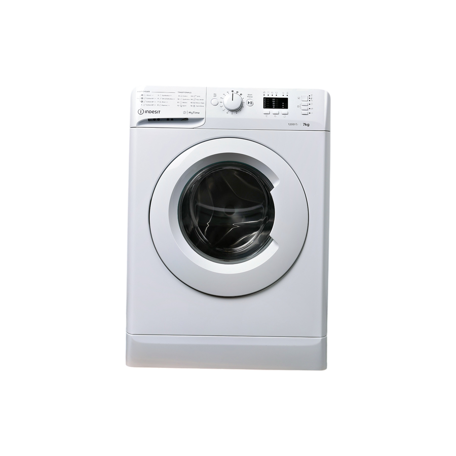 Lave-Linge Hublot 7 kg Reconditionné INDESIT MTWA71252WEE : vue de face