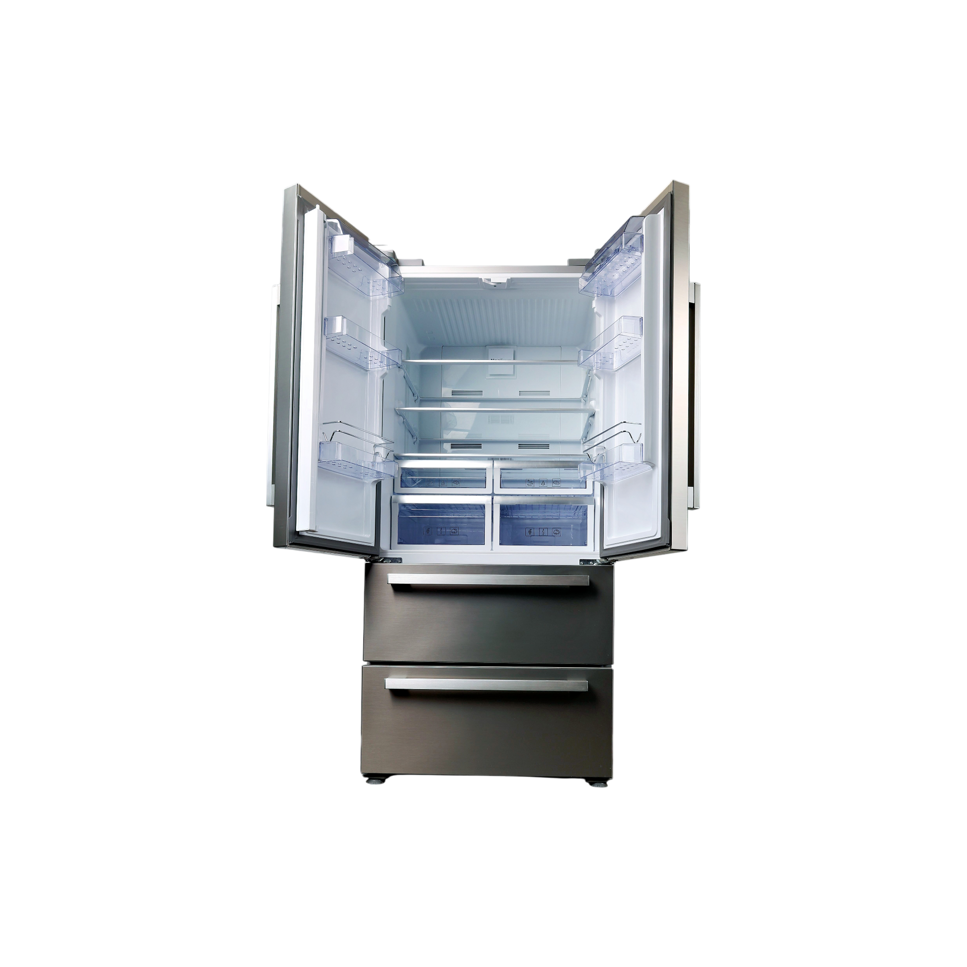 Réfrigérateur Avec Congélateur 539 L Reconditionné BEKO GNE6039XP : vue de l'intérieur