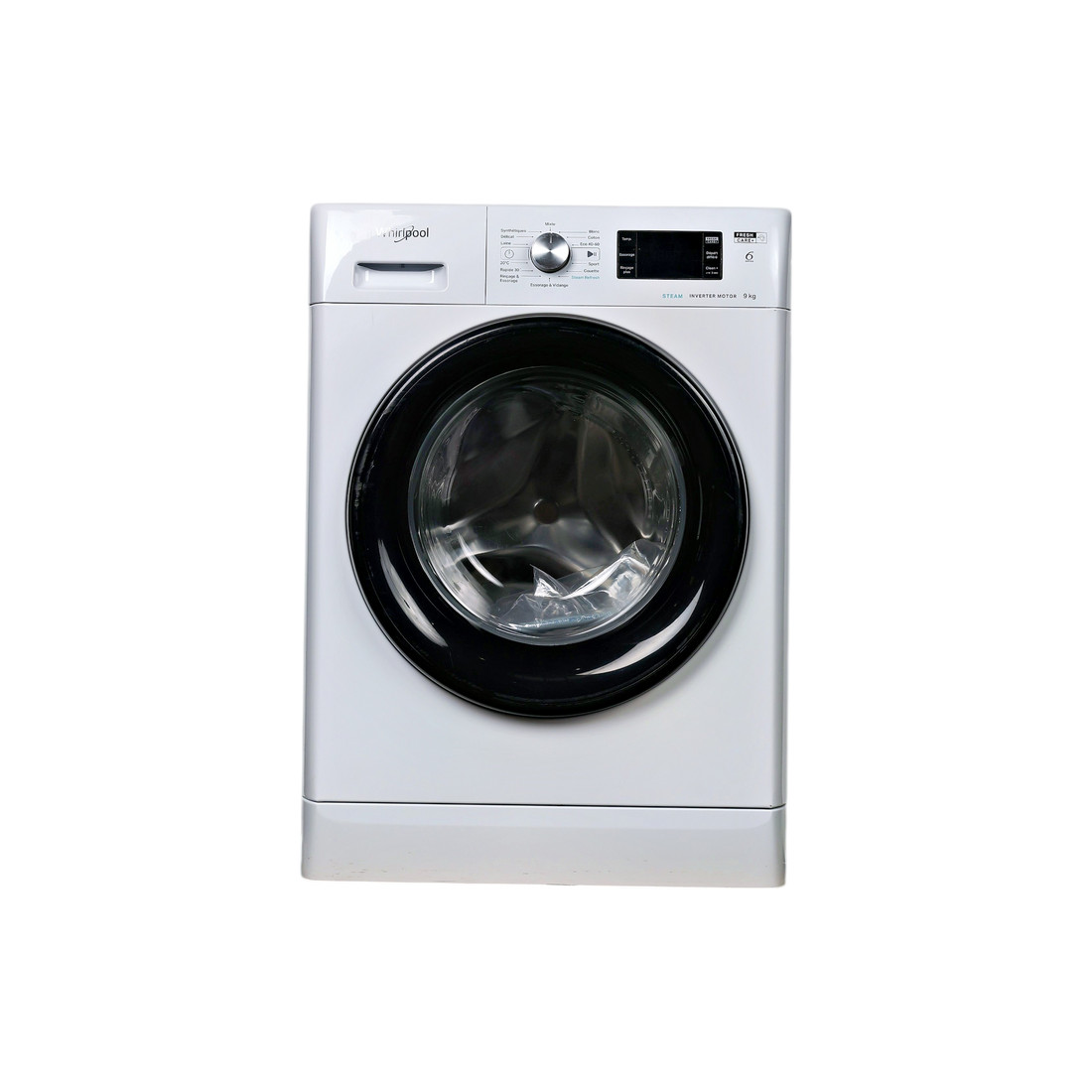 Lave-Linge Hublot 9 kg Reconditionné WHIRLPOOL FFBP9469BVFR : vue de face