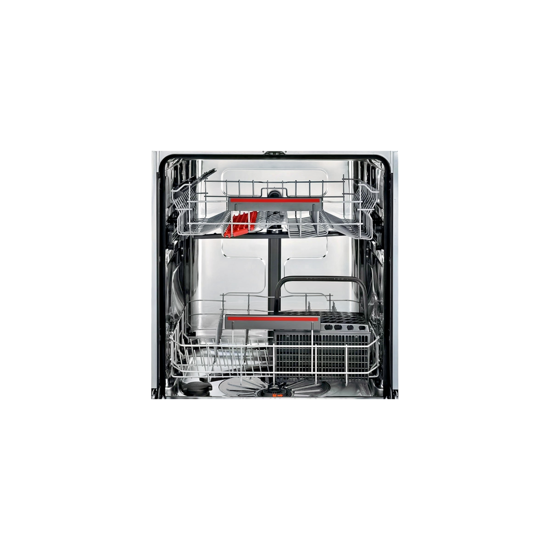 Lave-Vaisselle Encastrable 10 Cvts Reconditionné AEG FEB52620ZM : vue de l'intérieur
