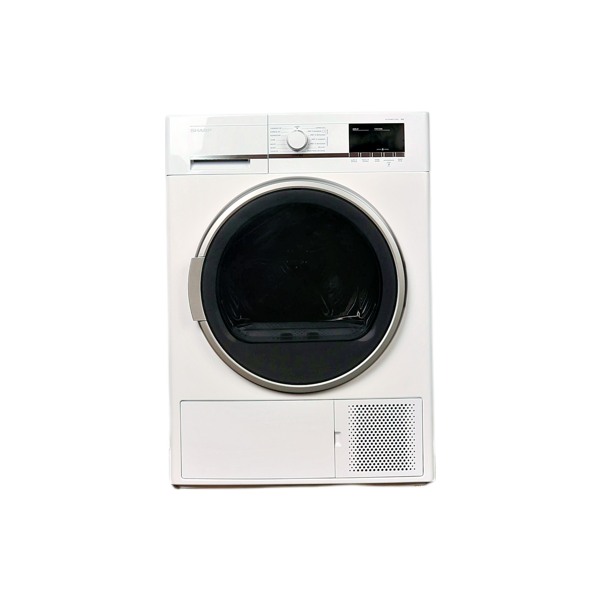 Seche-Linge Pompe À Chaleur 9 kg Reconditionné SHARP KD-GHB9S7GW2 : vue de face