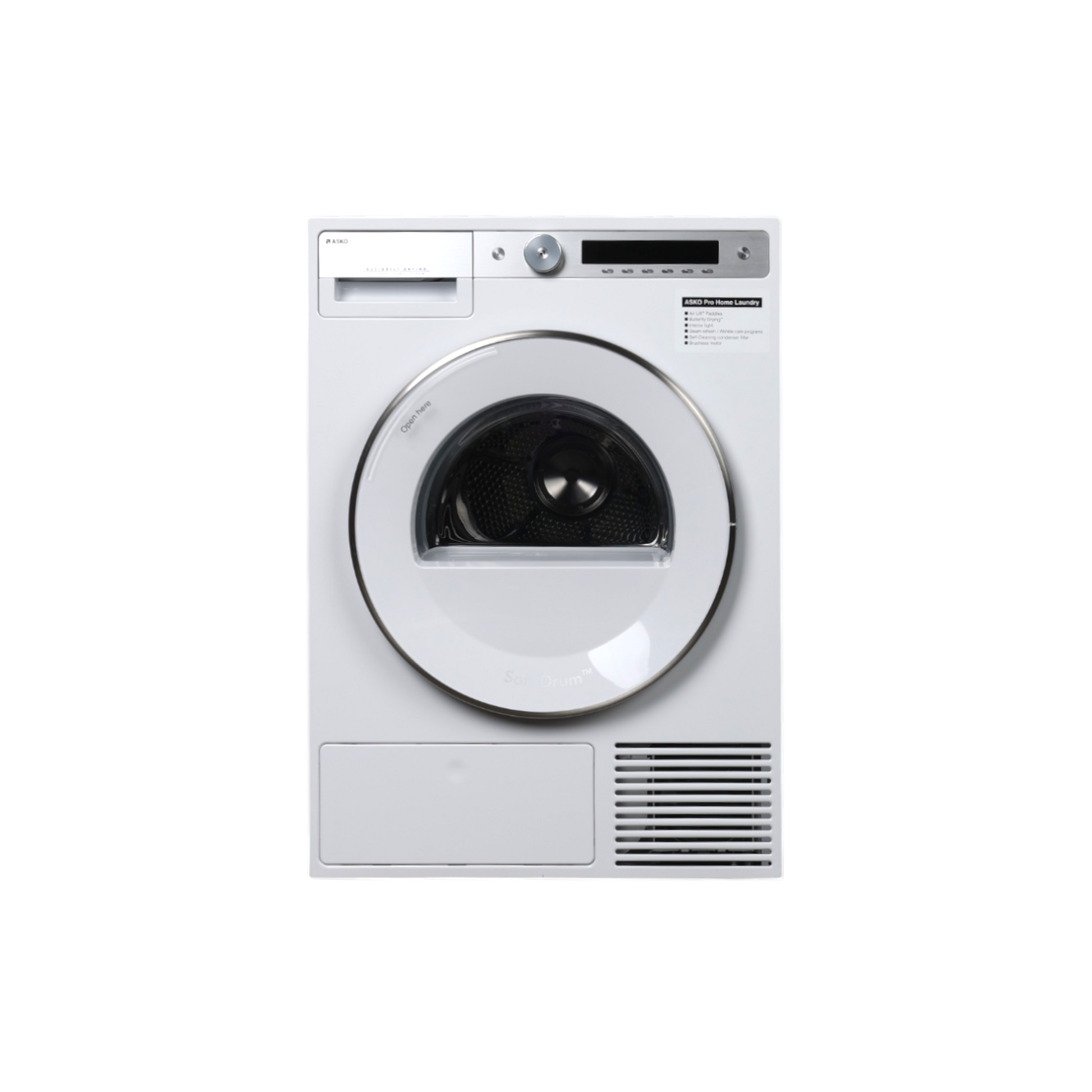 Seche-Linge Pompe À Chaleur 11 kg Reconditionné ASKO T611HX.W : vue de face