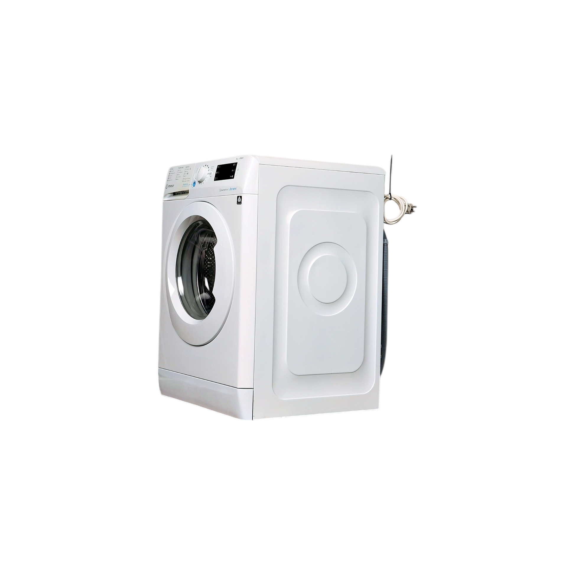 Lave-Linge Hublot 8 kg Reconditionné INDESIT BWEW81285XWFRN : vue du côté gauche