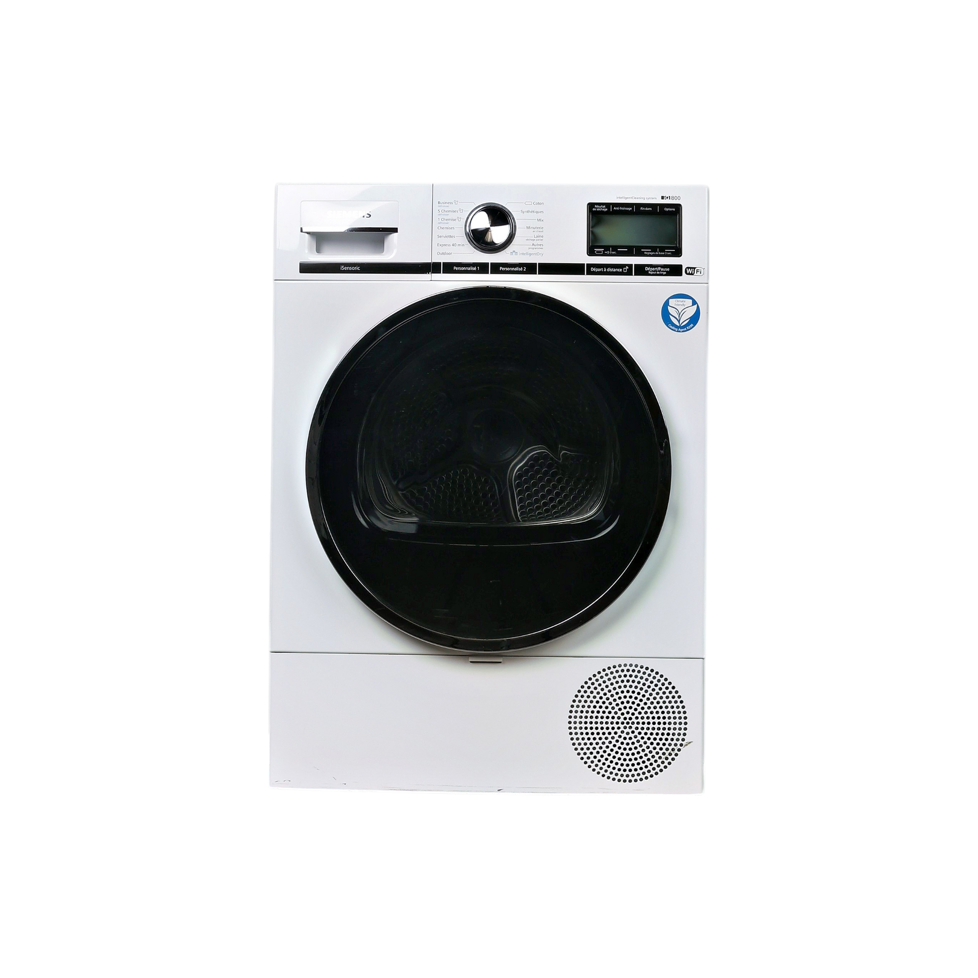 Seche-Linge Pompe À Chaleur 9 kg Reconditionné SIEMENS WT47XEH9FF : vue de face