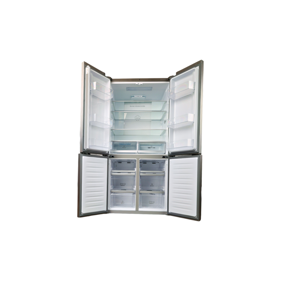 Réfrigérateur Multi-Portes 628 L Reconditionné HAIER HTF-610DM7 : vue de l'intérieur