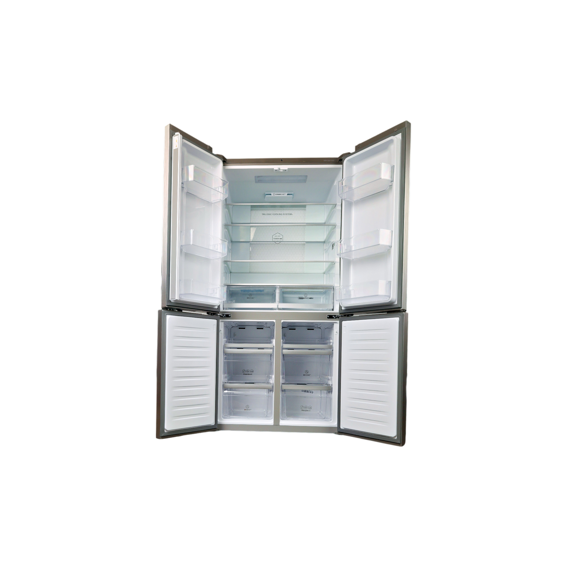 Réfrigérateur Multi-Portes 628 L Reconditionné HAIER HTF-610DM7 : vue de l'intérieur