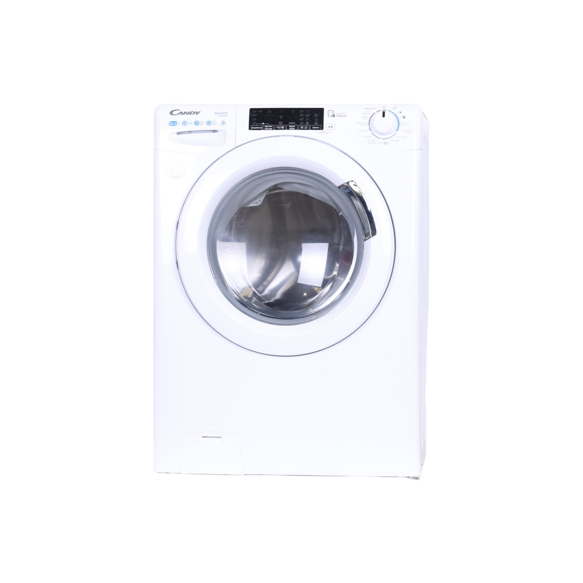Lave-Linge Sechant 12 kg Reconditionné CANDY CSWS4128TWME : vue de face