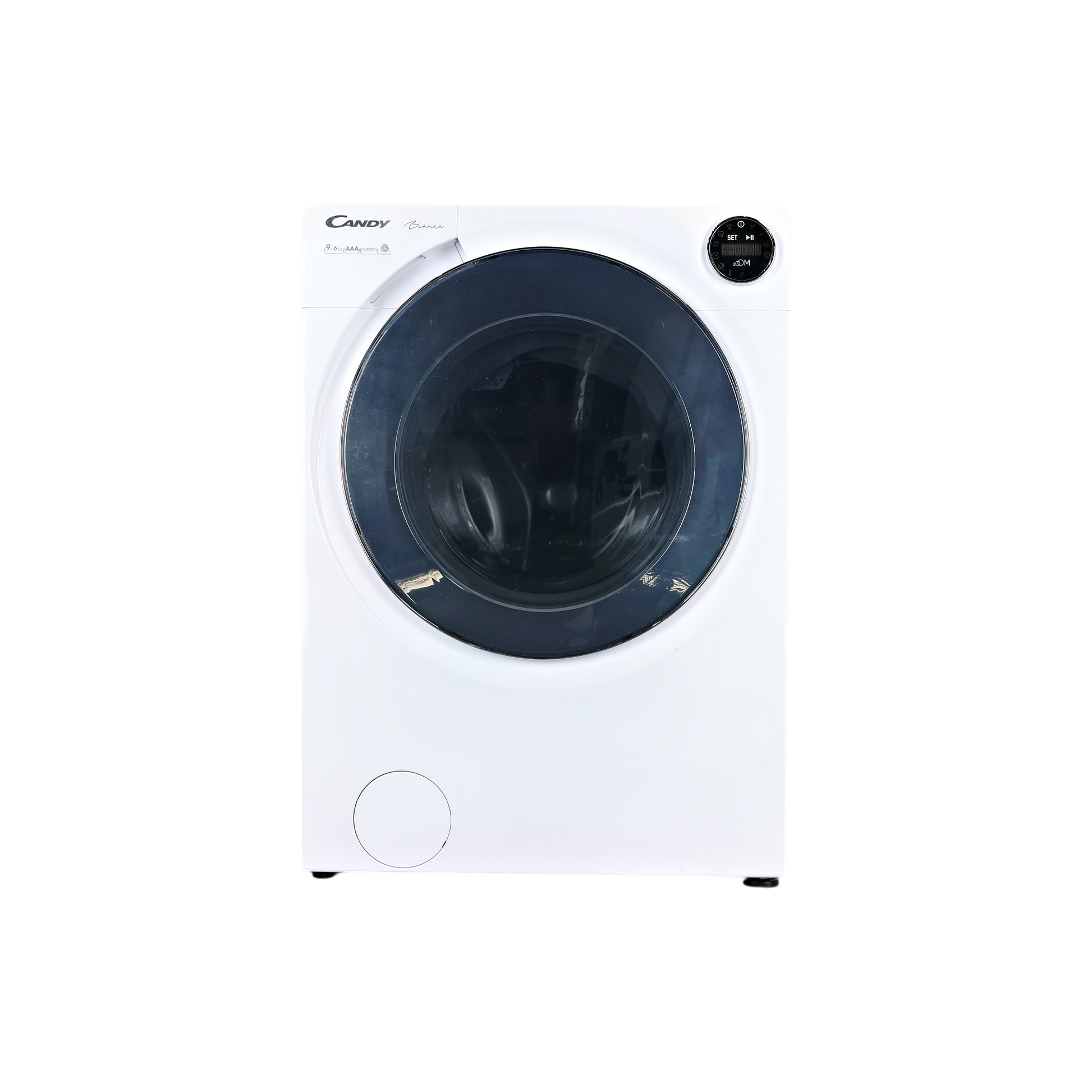 Lave-Linge Sechant 9 kg Reconditionné CANDY BWD596PH3/5-S : vue de face