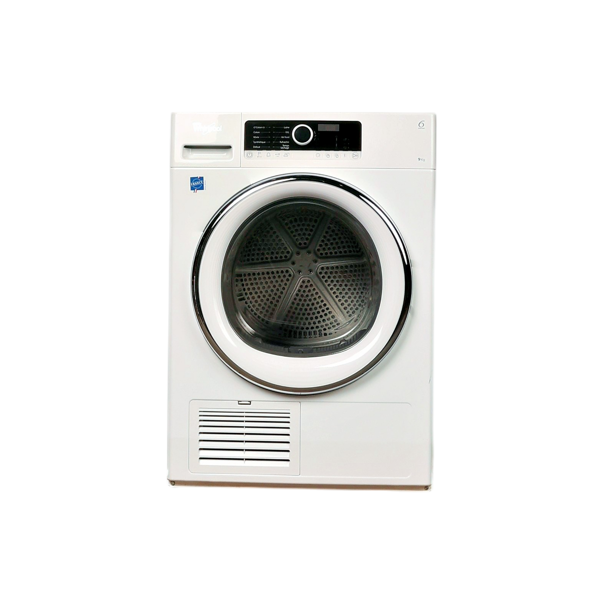 Seche-Linge Condensation 9 kg Reconditionné WHIRLPOOL DSCX 90113 : vue de face