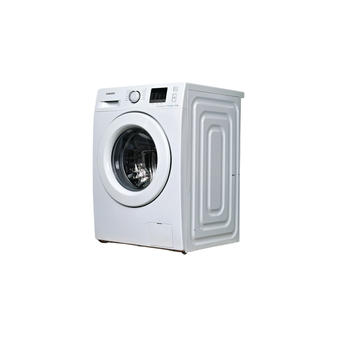 Lave-Linge Hublot 8 kg Reconditionné SAMSUNG WF80F5E0W4W : vue du côté gauche
