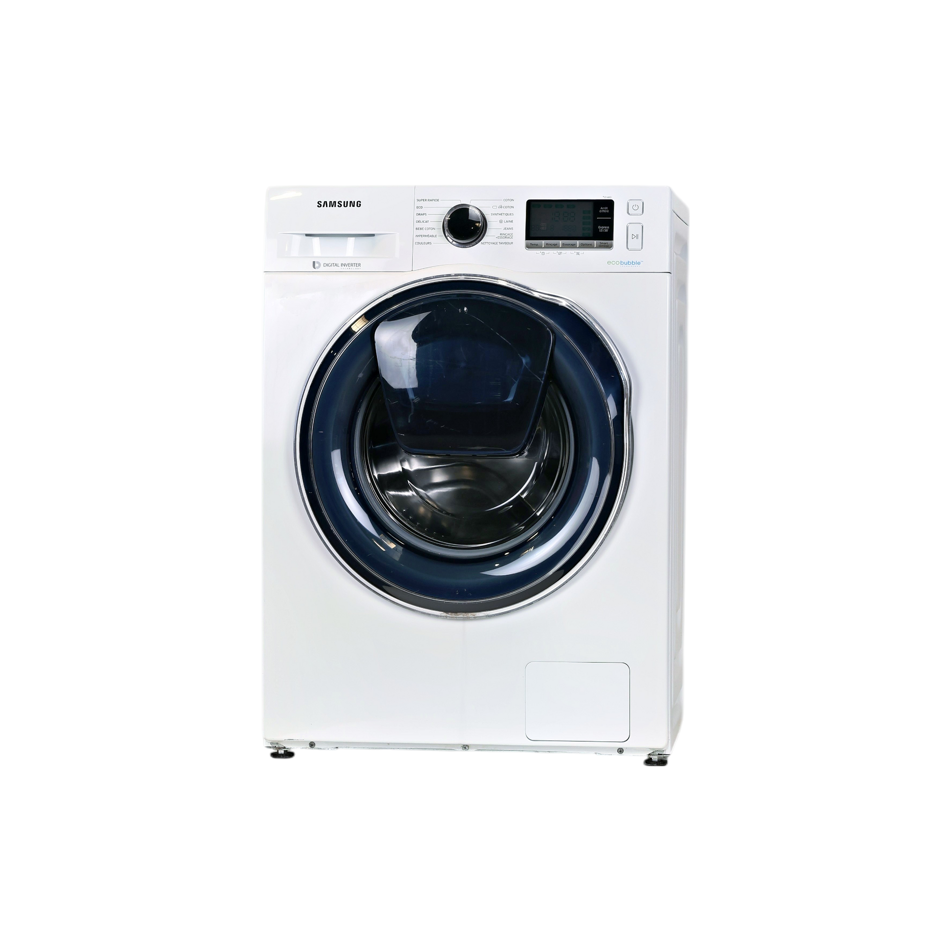 Lave-Linge Hublot 9 kg Reconditionné SAMSUNG WW90K6414QW : vue de face