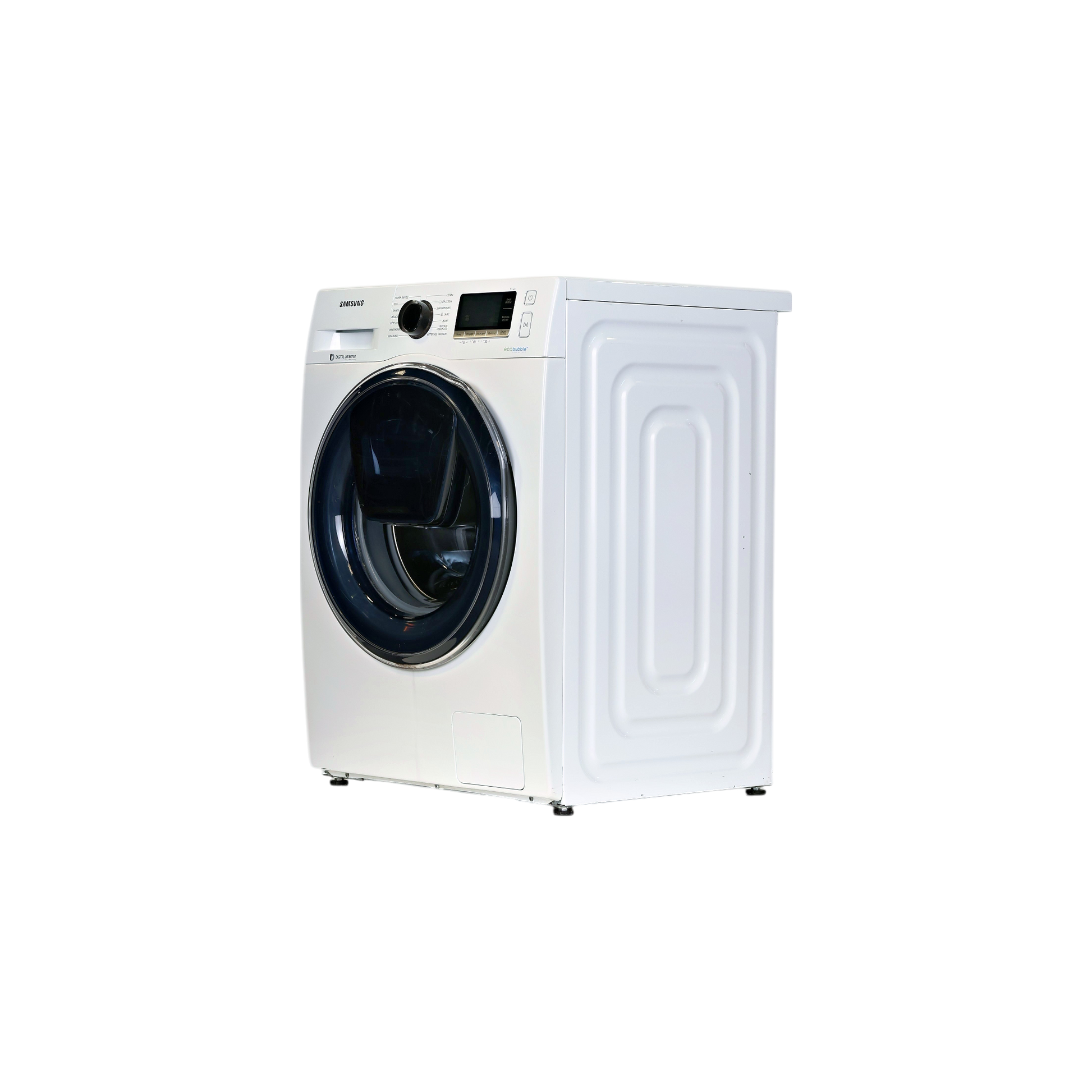 Lave-Linge Hublot 9 kg Reconditionné SAMSUNG WW90K6414QW : vue du côté gauche