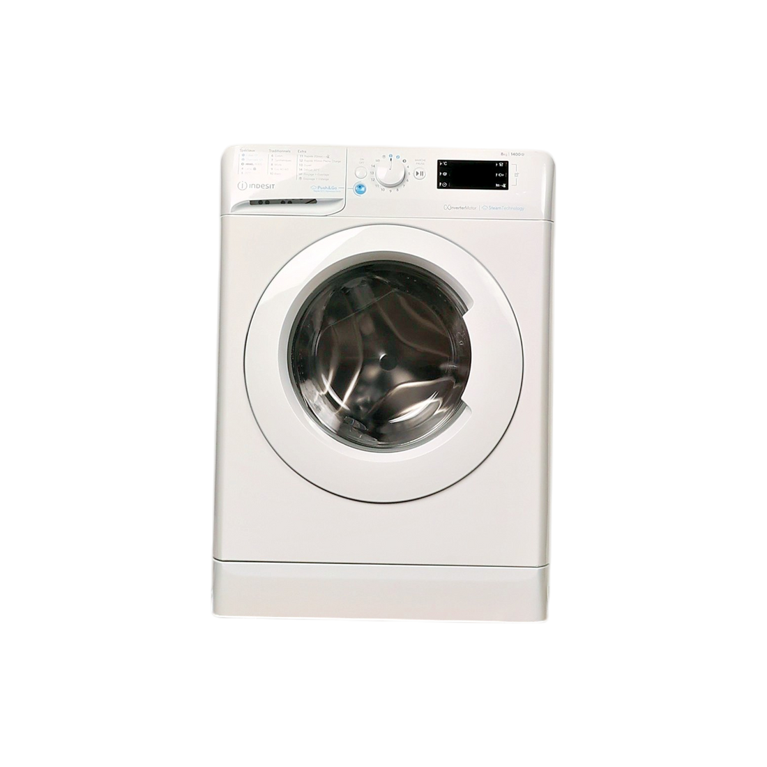 Lave-Linge Hublot 8 kg Reconditionné INDESIT BWE81496XWVFR : vue de face