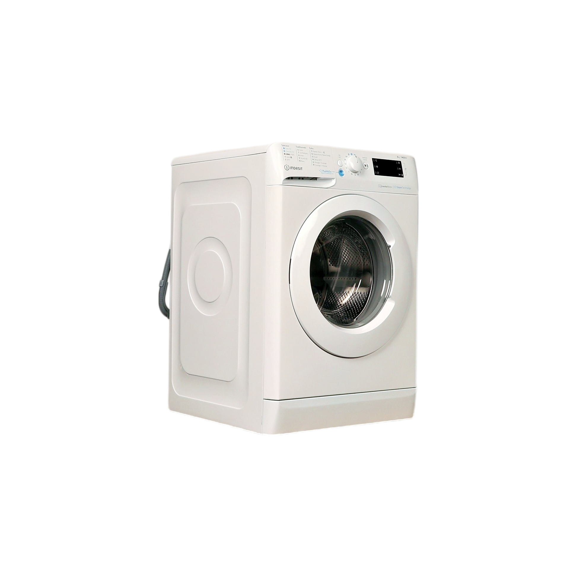 Lave-Linge Hublot 8 kg Reconditionné INDESIT BWE81496XWVFR : vue du côté droit
