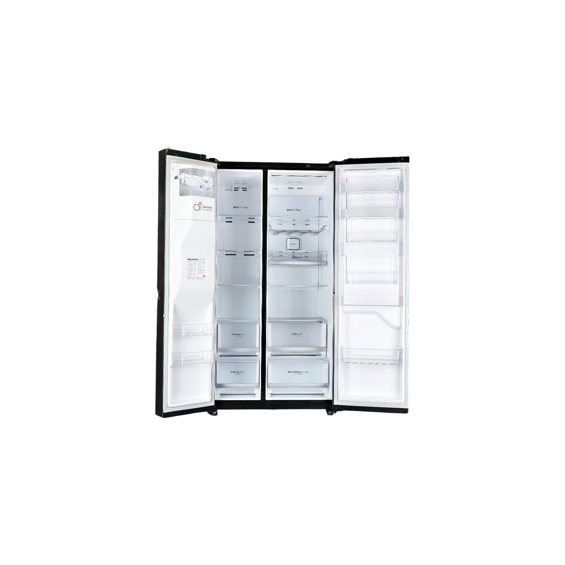 Réfrigérateur Américain 625 L Reconditionné LG GSS6871MC : vue de l'intérieur