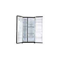 Réfrigérateur Américain 625 L Reconditionné LG GSS6871MC : vue de l'intérieur