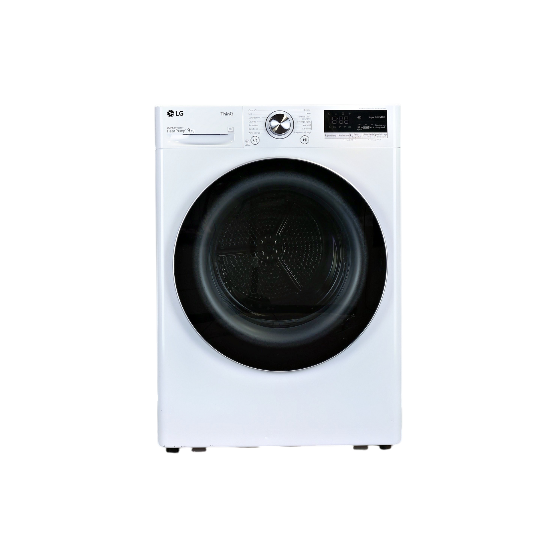 Seche-Linge Pompe À Chaleur 9 kg Reconditionné LG RH9V71WH : vue de face