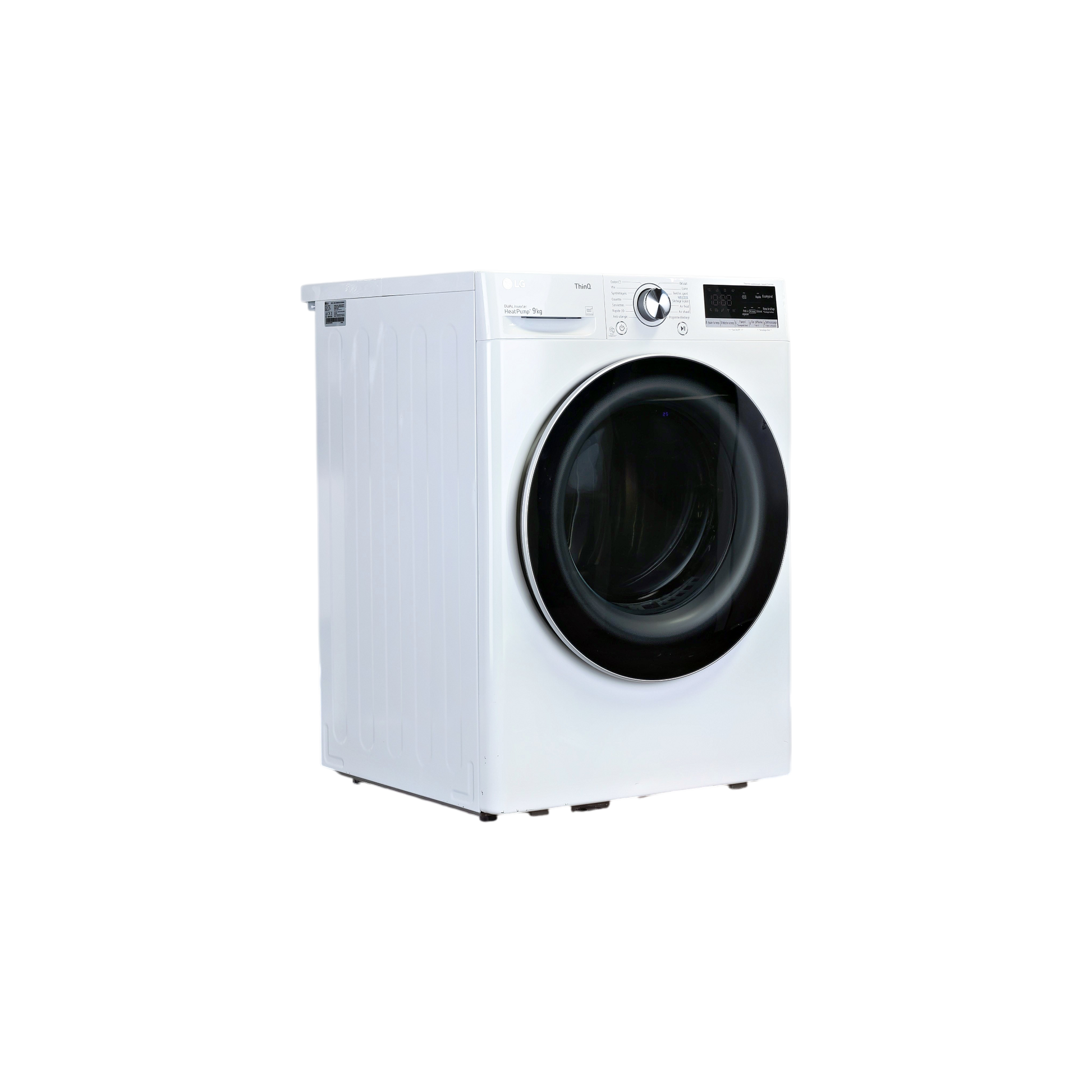 Seche-Linge Pompe À Chaleur 9 kg Reconditionné LG RH9V71WH : vue du côté droit