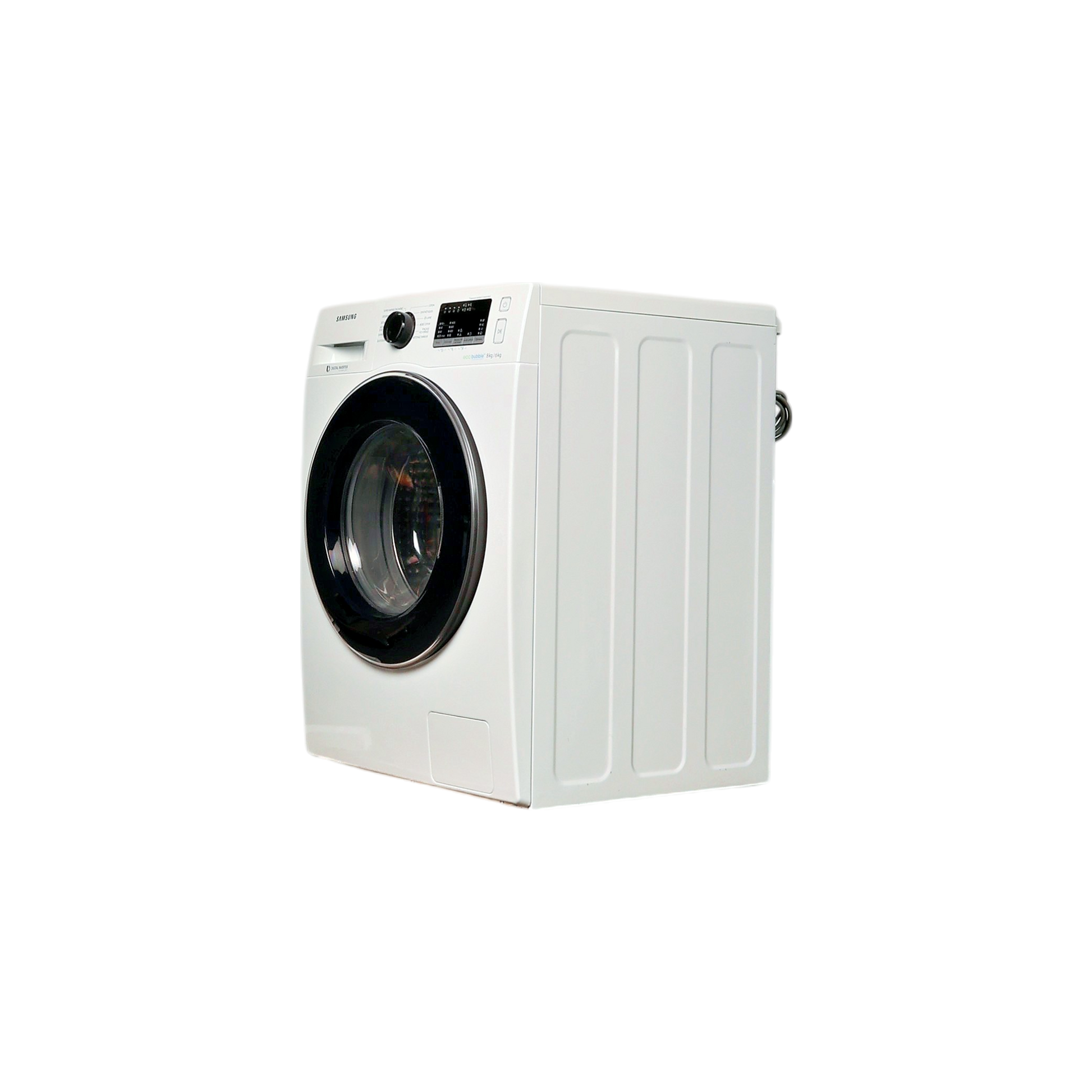 Lave-Linge Sechant 8 kg Reconditionné SAMSUNG WD80M4453JW : vue du côté gauche
