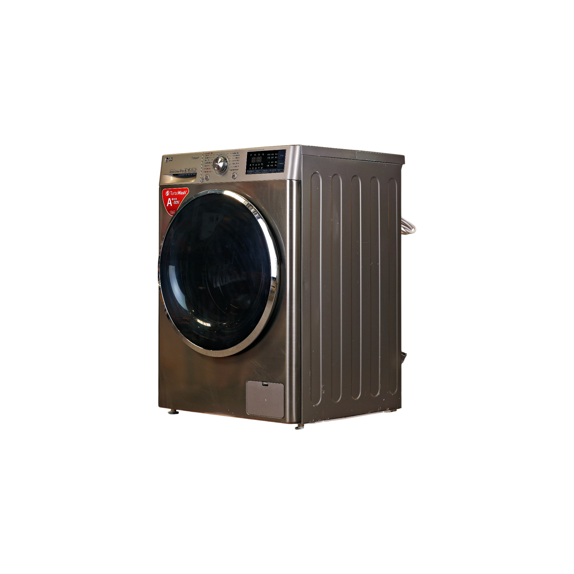 Lave-Linge Hublot 9 kg Reconditionné LG F94J72STST : vue du côté gauche
