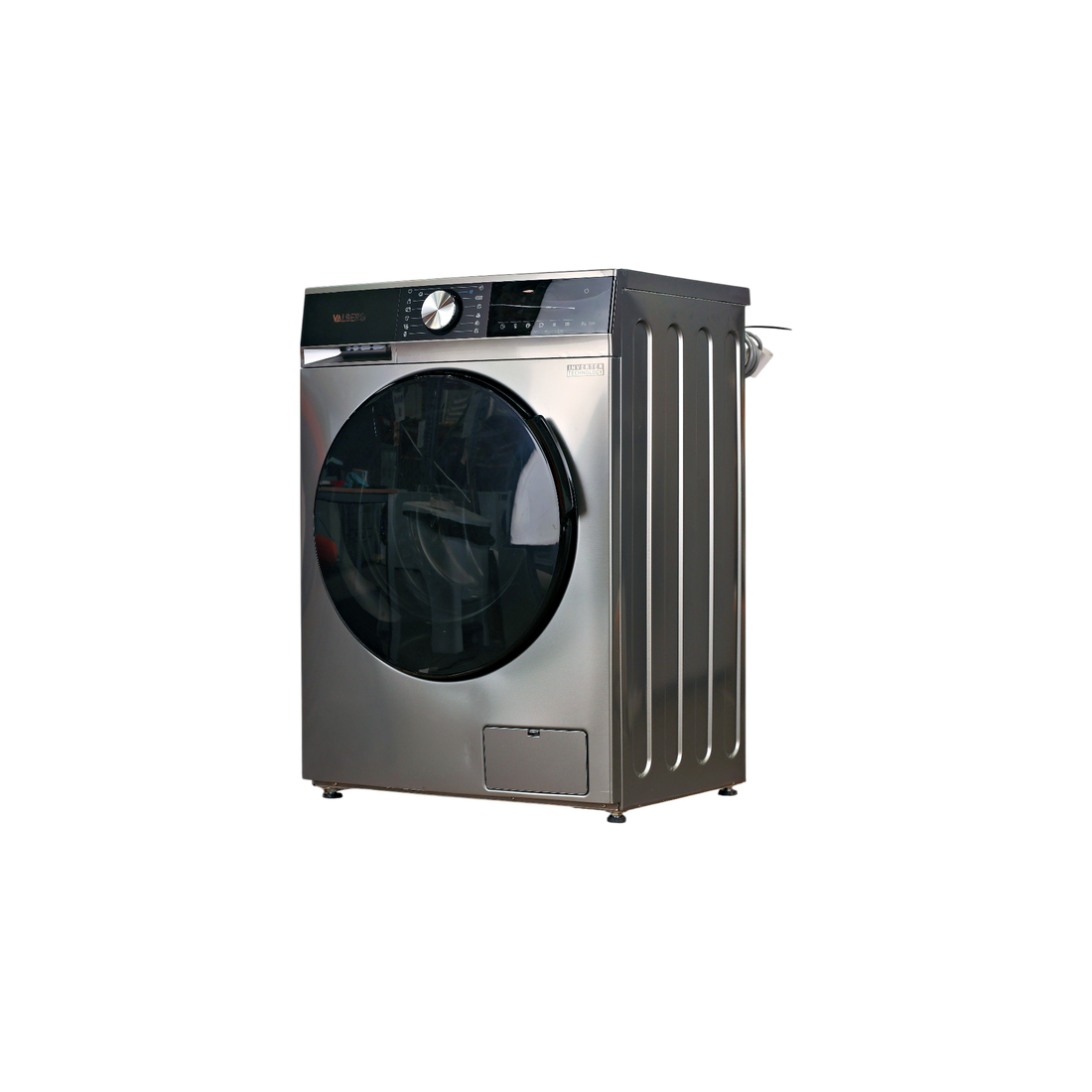 Lave-Linge Hublot 8 kg Reconditionné VALBERG WF 814 A-10 S566C2 : vue du côté gauche