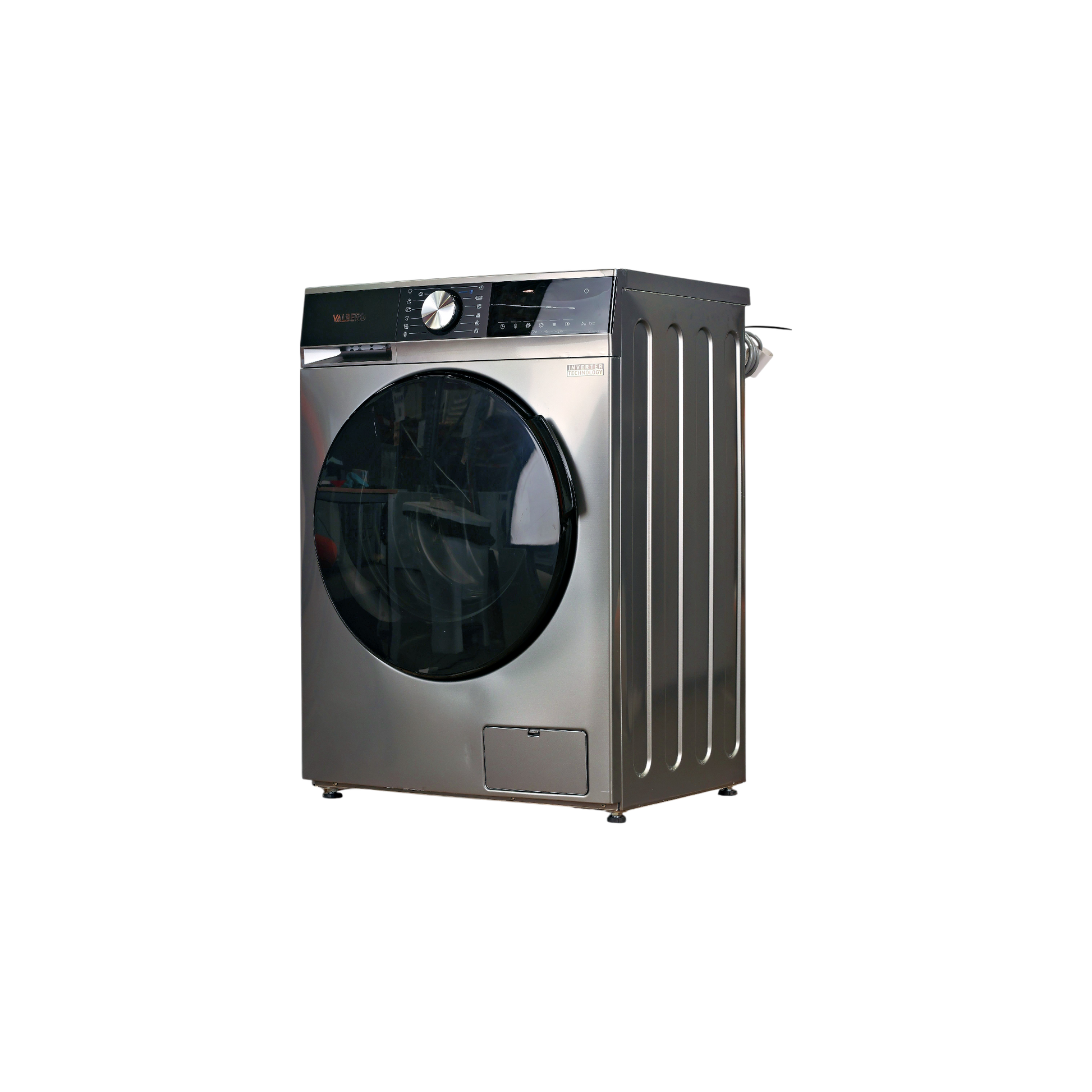 Lave-Linge Hublot 8 kg Reconditionné VALBERG WF 814 A-10 S566C2 : vue du côté gauche